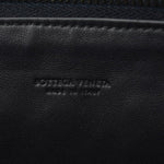 Bottega Veneta Intrecciato Black Leather Clutch Bag (Pre-Owned)