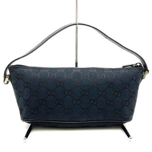 Gucci Baguette Black Canvas Clutch Bag (Pre-Owned)