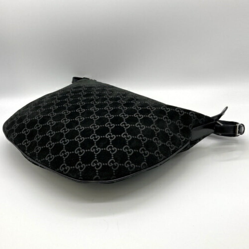 Gucci -- Black Suede Shoulder Bag (Pre-Owned)