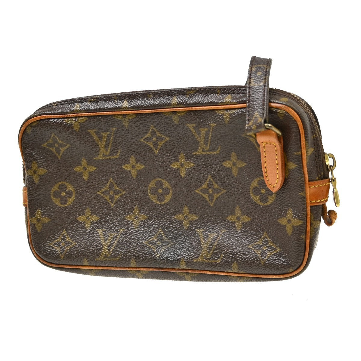 Louis Vuitton Pochette Marly Bandouliere Monogram Canvas Brown Canvas Shoulder Bag Bag (Pre-Owned)