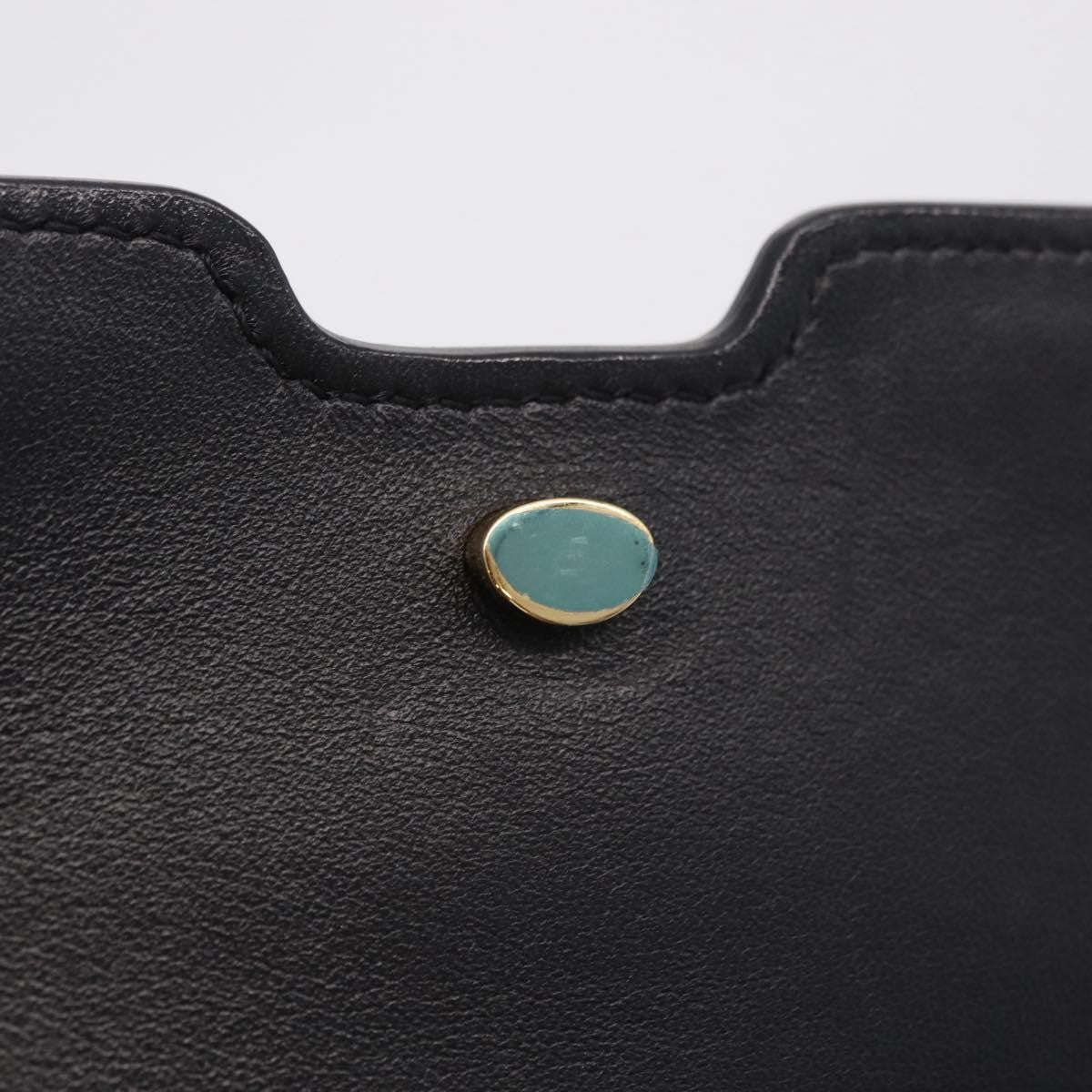 Burberry Tb Belt Leather Black Leather Clutche & Pouche Bag (Pre-Owned)
