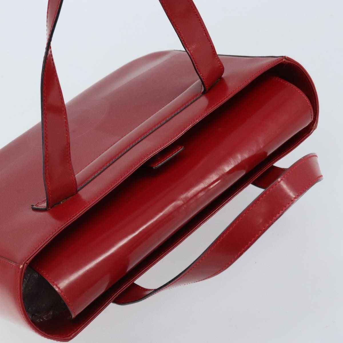 Celine Vintage Leather Red Leather Handbag (Pre-Owned)