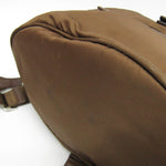 Prada Tessuto Brown Synthetic Backpack Bag (Pre-Owned)