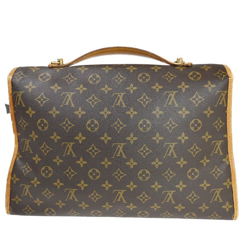 Louis Vuitton Beverly Brown Canvas Briefcase Bag (Pre-Owned)