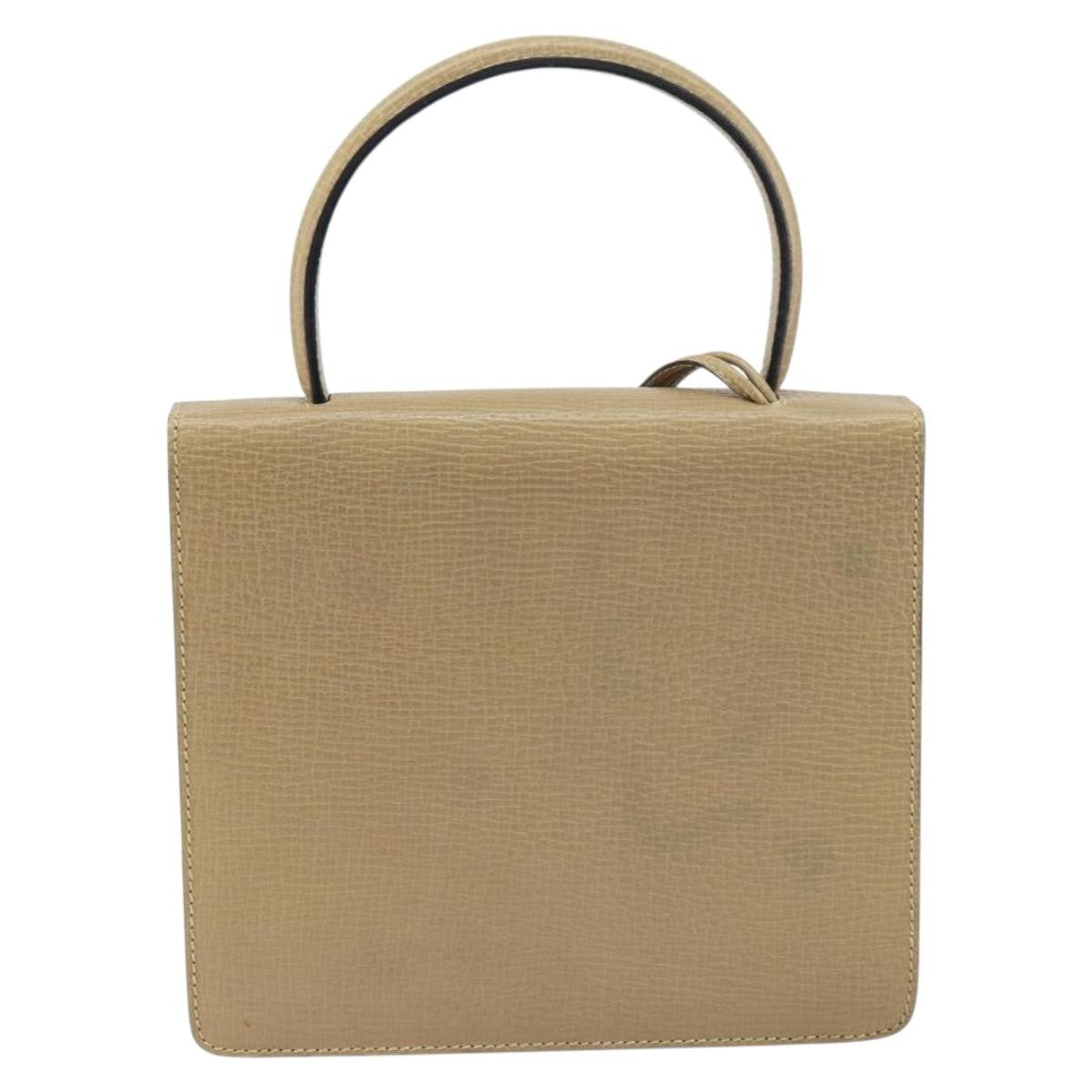 Loewe Barcelona Leather Beige Leather Handbag (Pre-Owned)
