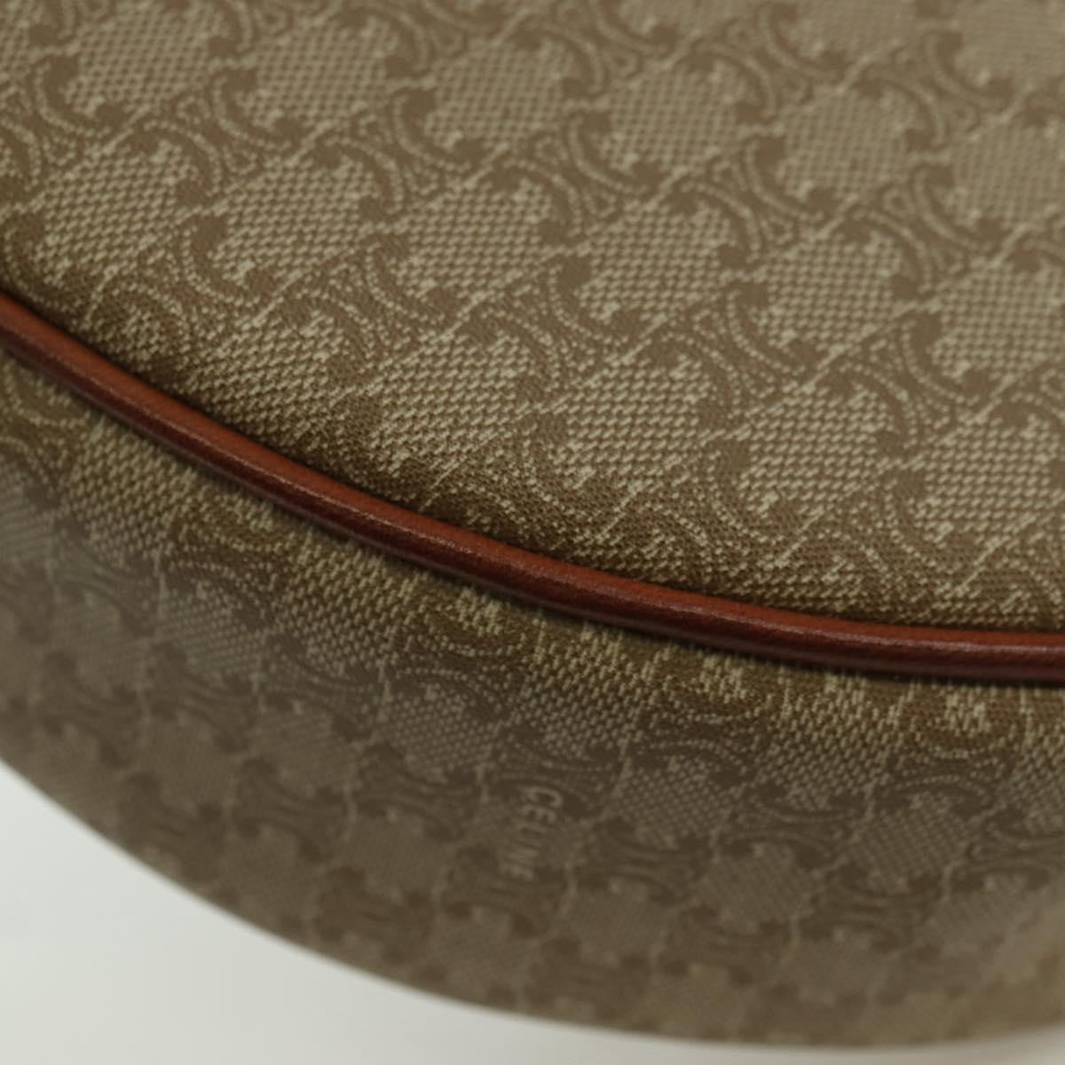 Celine Vintage Macadam Canvas And Leather Beige Canvas Shoulder Bag Bag (Pre-Owned)