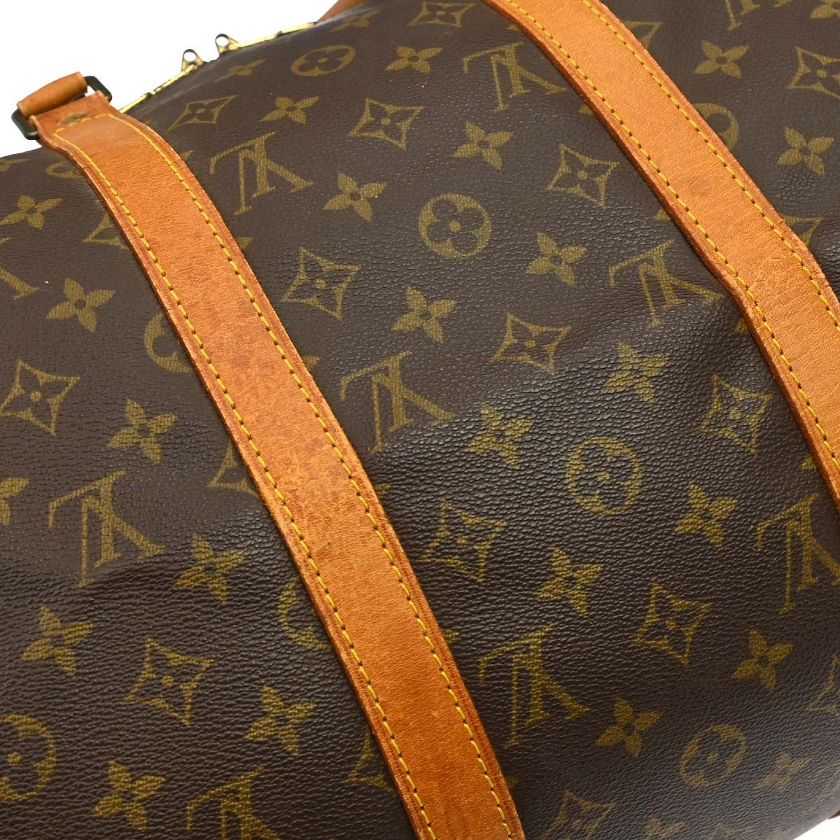 Louis Vuitton Keepall Monogram Canvas Brown Canvas Travel Bag Bag (Pre-Owned)