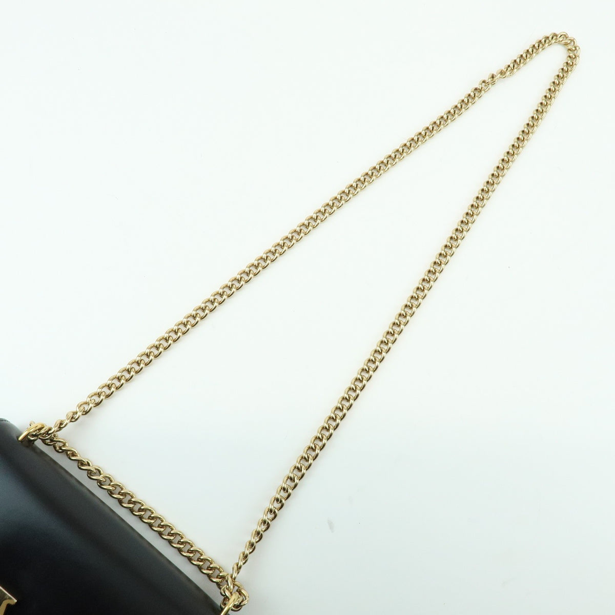 Louis Vuitton Chain Louise Clutch Leather Black Leather Clutche & Pouche Bag (Pre-Owned)