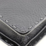 Fendi Selleria Black Leather Clutch Bag (Pre-Owned)