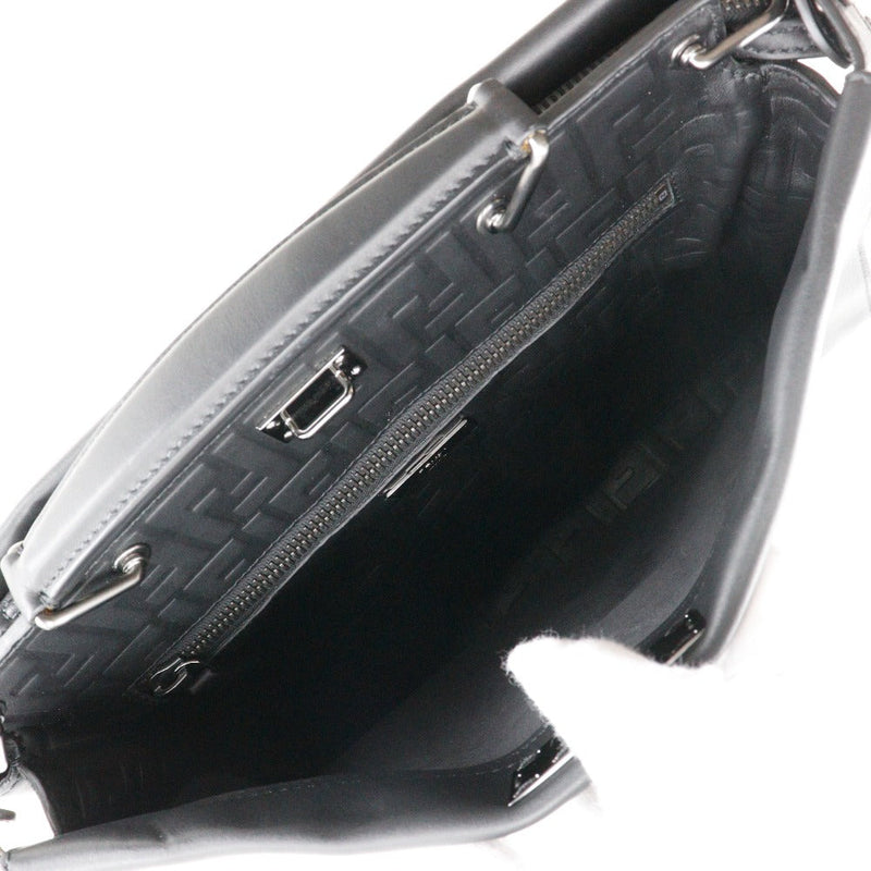 Fendi Peekaboo Black Leather Briefcase Bag (Pre-Owned)