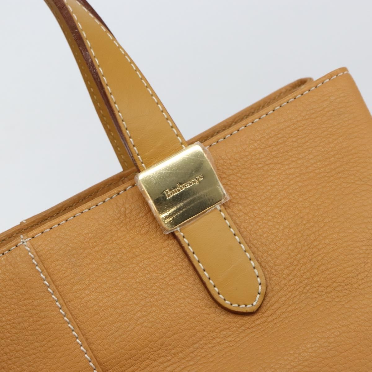 Burberry Vintage Leather Beige Leather Tote Bag Bag (Pre-Owned)