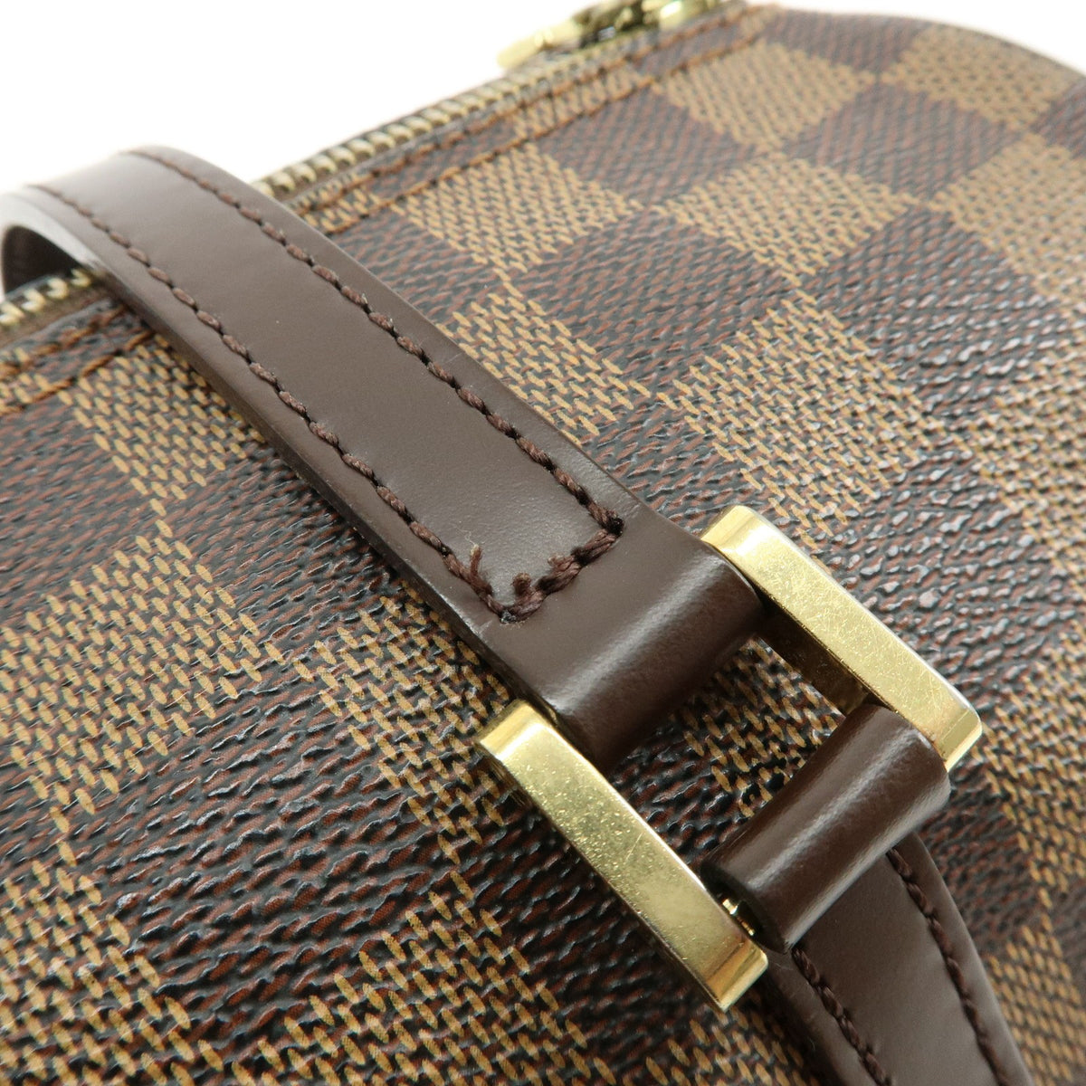 Louis Vuitton Papillon Damier Ebene Brown Canvas Handbag (Pre-Owned)