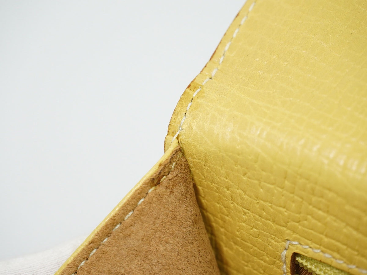 Loewe Barcelona Top Handle Leather Yellow Leather Tote Bag Bag (Pre-Owned)
