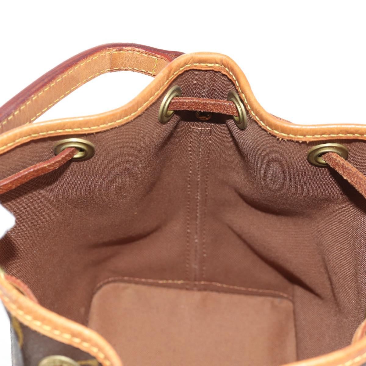 Louis Vuitton Petit Noe Nm Monogram Canvas Brown Canvas Handbag (Pre-Owned)