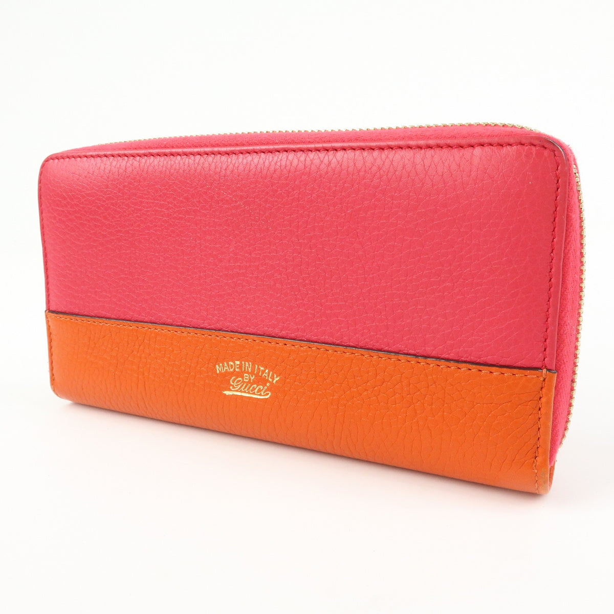 Gucci Bamboo Tassel Zip Leather Pink Leather Wallets Accessory (Pre-Owned)