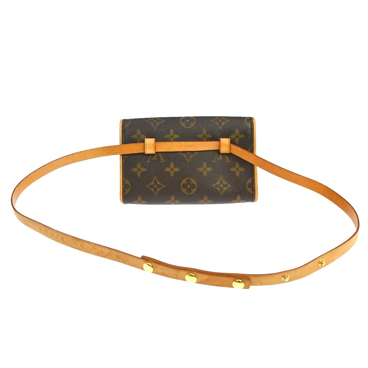 Louis Vuitton Florentine Waist Monogram Canvas Brown Canvas Clutche & Pouche Bag (Pre-Owned)