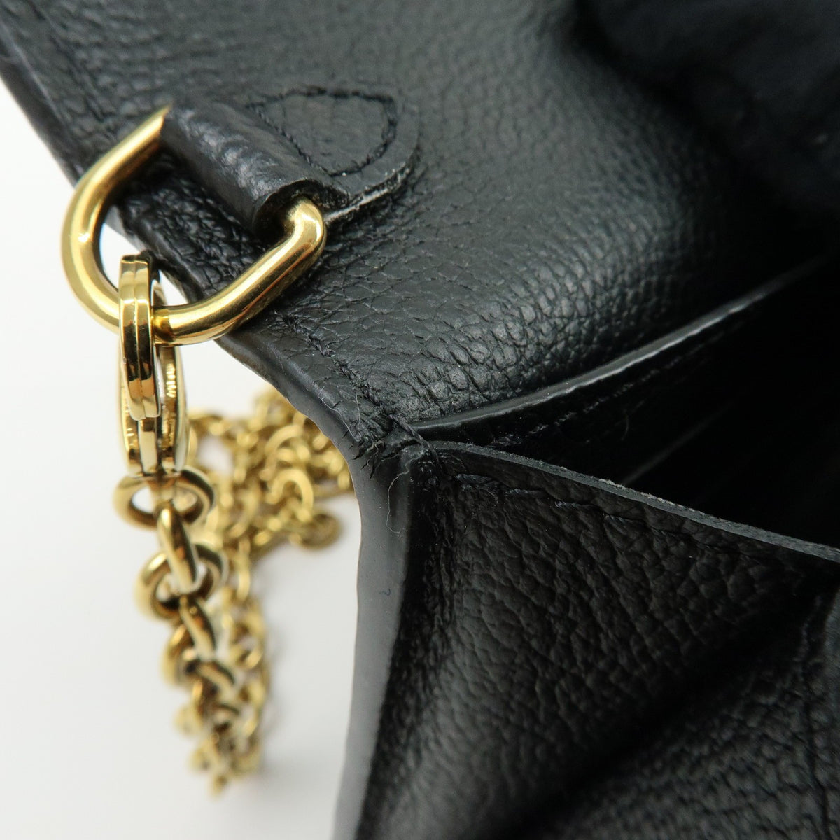 Louis Vuitton Vavin Chain Monogram Empreinte Leather Black Leather Crossbody Bag Bag (Pre-Owned)
