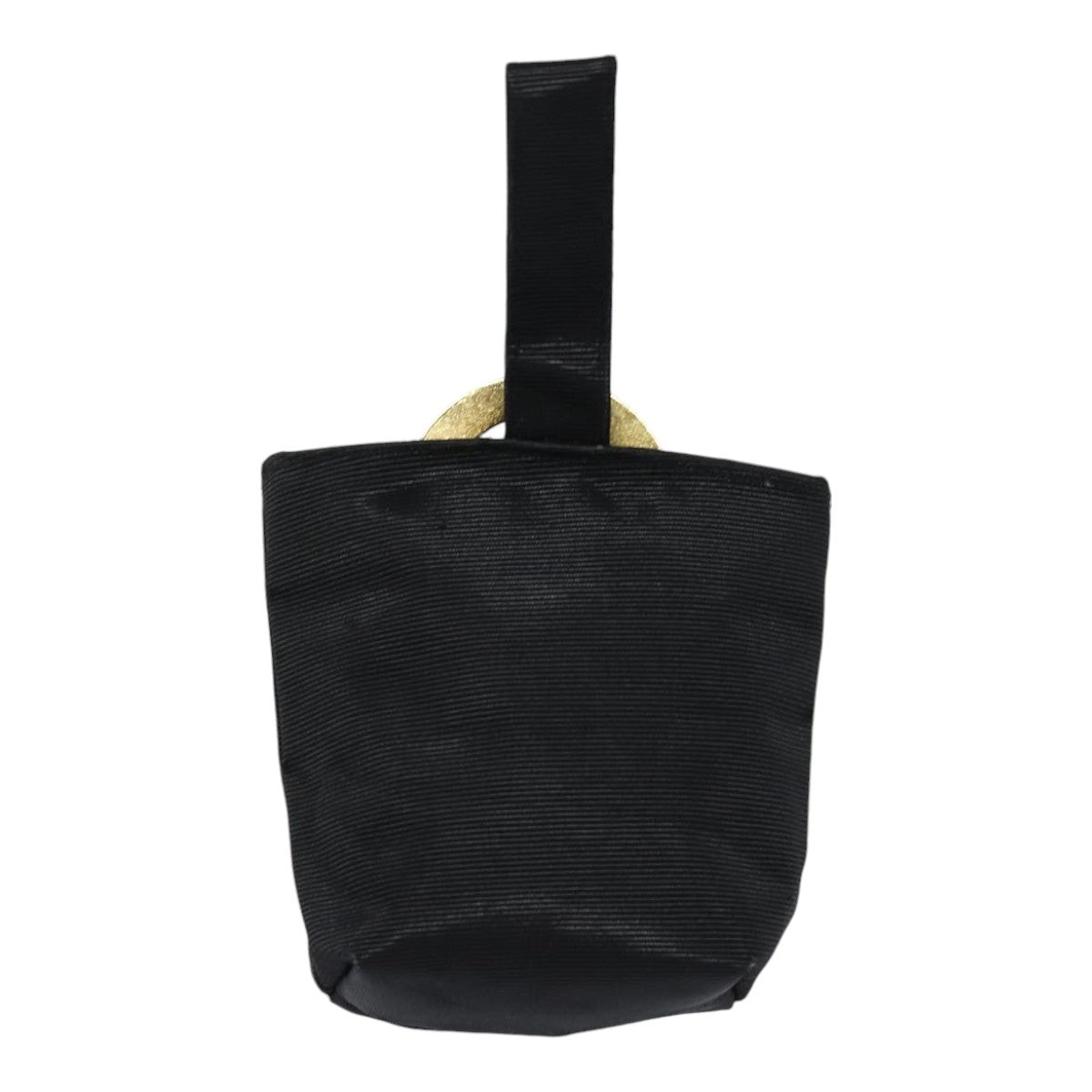 Celine Circle Logo Nylon Black Nylon Clutche & Pouche Bag (Pre-Owned)