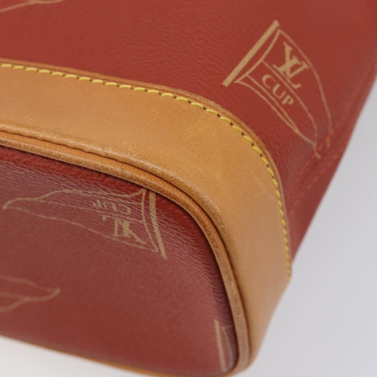 Louis Vuitton Cup Le Touquet Cup Canvas Red Canvas Shoulder Bag Bag (Pre-Owned)