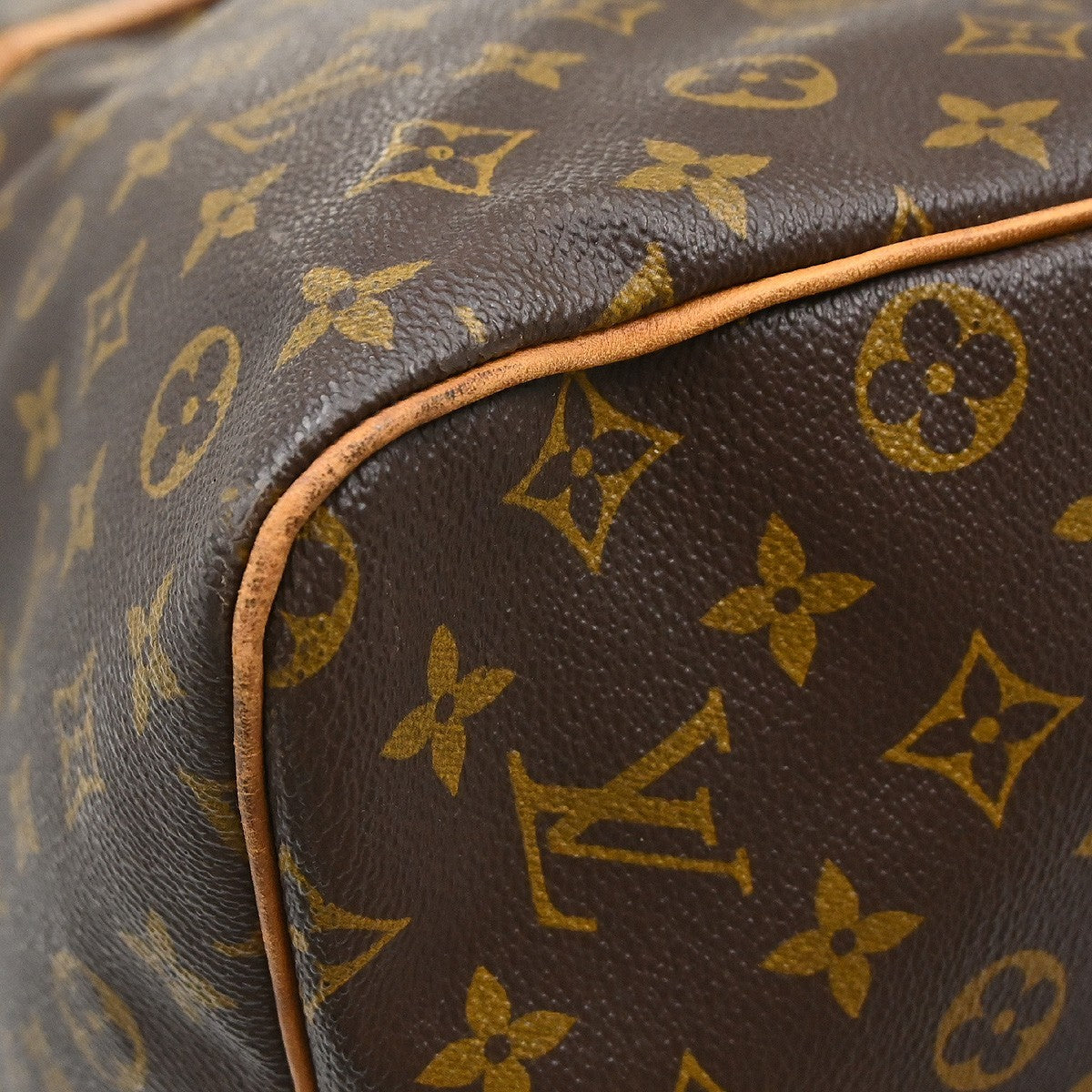 Louis Vuitton Keepall Monogram Brown Canvas Travel Bag Bag (Pre-Owned)