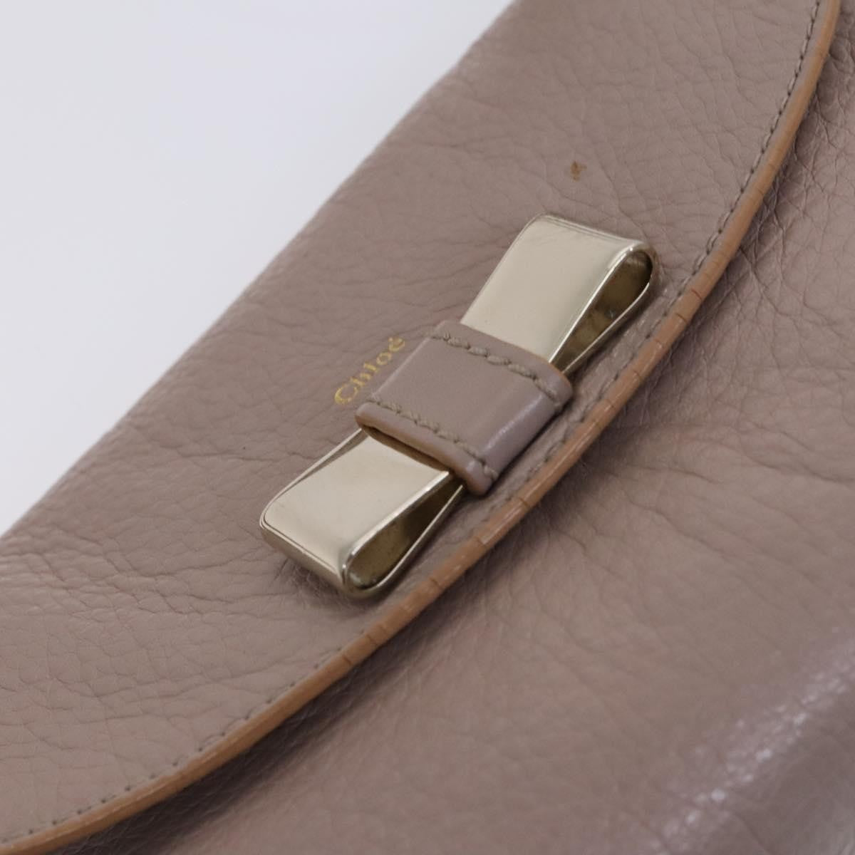 Chloe Lily Leather Purple Leather Shoulder Bag Bag (Pre-Owned)
