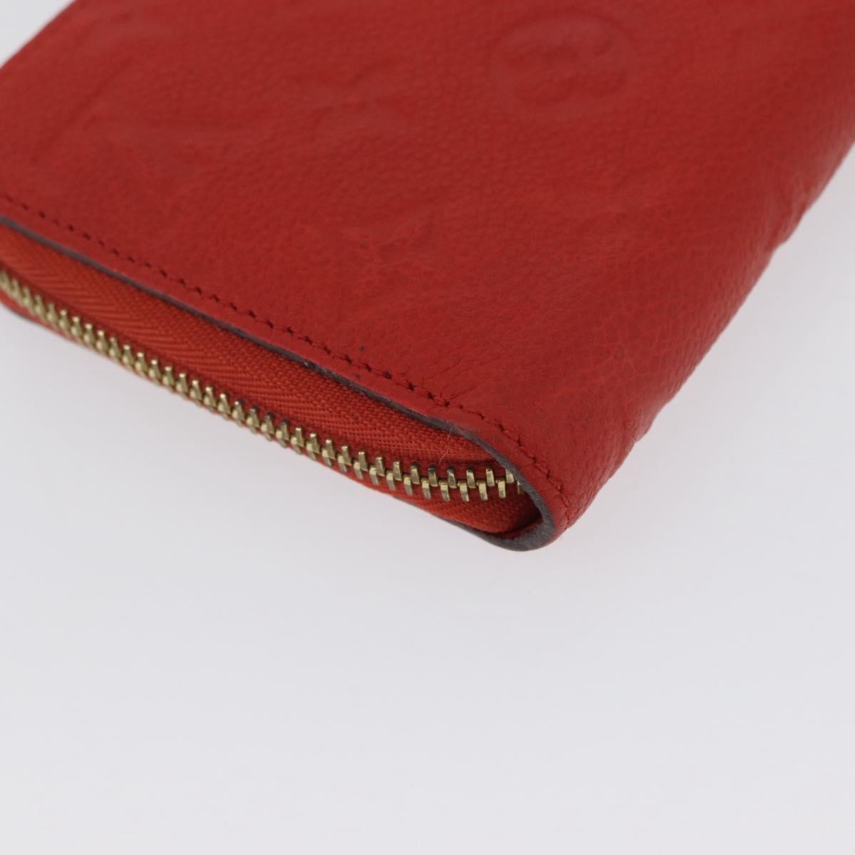 Louis Vuitton Portefeuille Zippy Monogramme Empreinte Monogramme Empreinte Orange Leather Wallets Accessory (Pre-Owned)