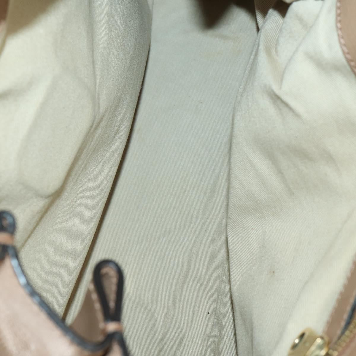 Chloe Elsie Convertible Satchel Leather Beige Leather Handbag (Pre-Owned)