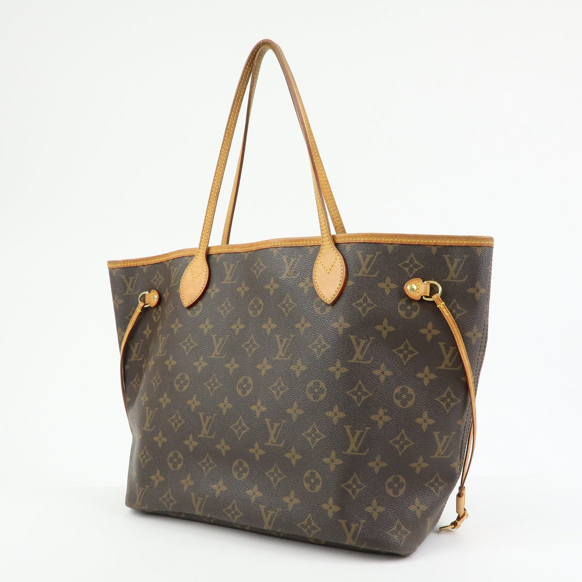 Louis Vuitton Neverfull Monogram Canvas Brown Canvas Tote Bag Bag (Pre-Owned)