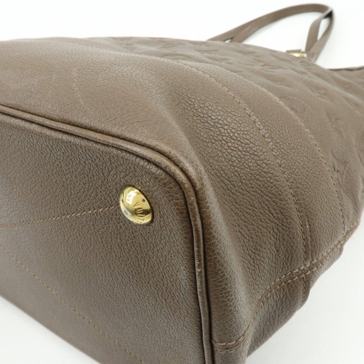 Louis Vuitton Citadine Monogram Empreinte Leather Brown Leather Handbag (Pre-Owned)