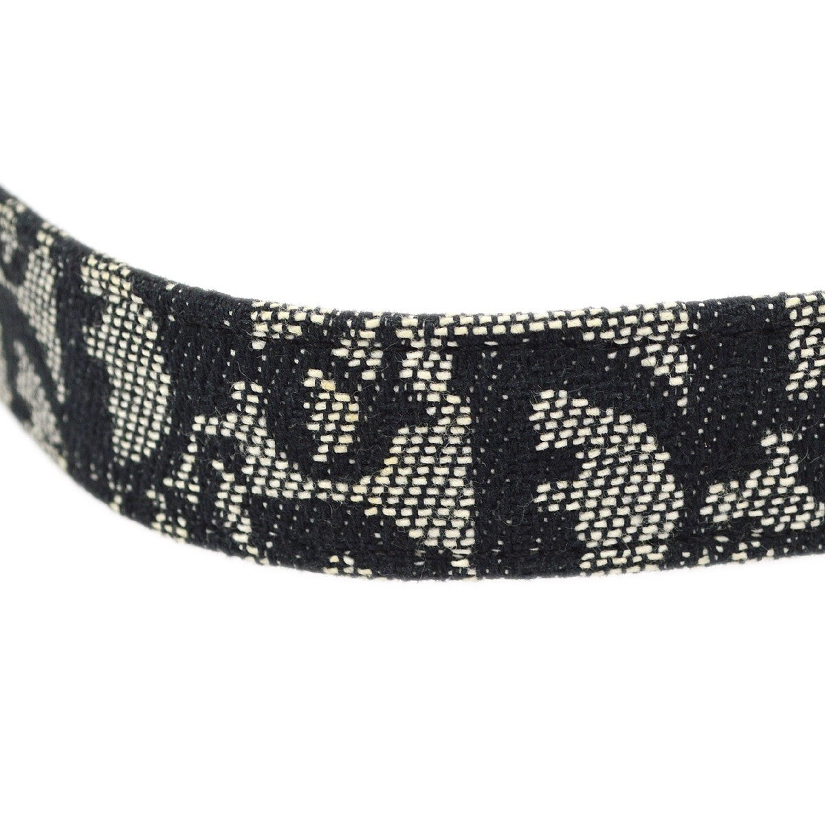 Christian Dior Vintage Belt Canvas Black Canvas Belts Accessory (Pre-Owned)