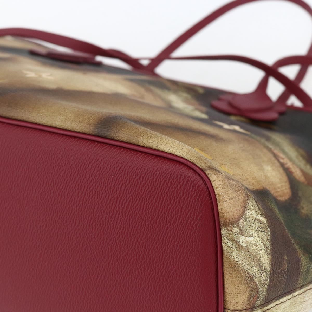 Louis Vuitton Neverfull Nm Limited Edition Jeff Koons Titian Print Canvas Multicolour Canvas Tote Bag Bag (Pre-Owned)