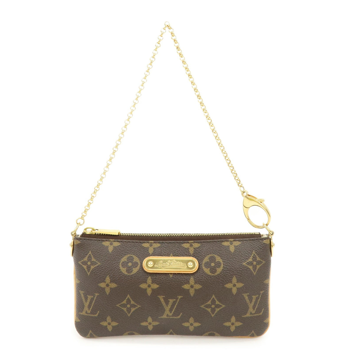 Louis Vuitton Milla Pochette Monogram Canvas Brown Canvas Clutche & Pouche Bag (Pre-Owned)