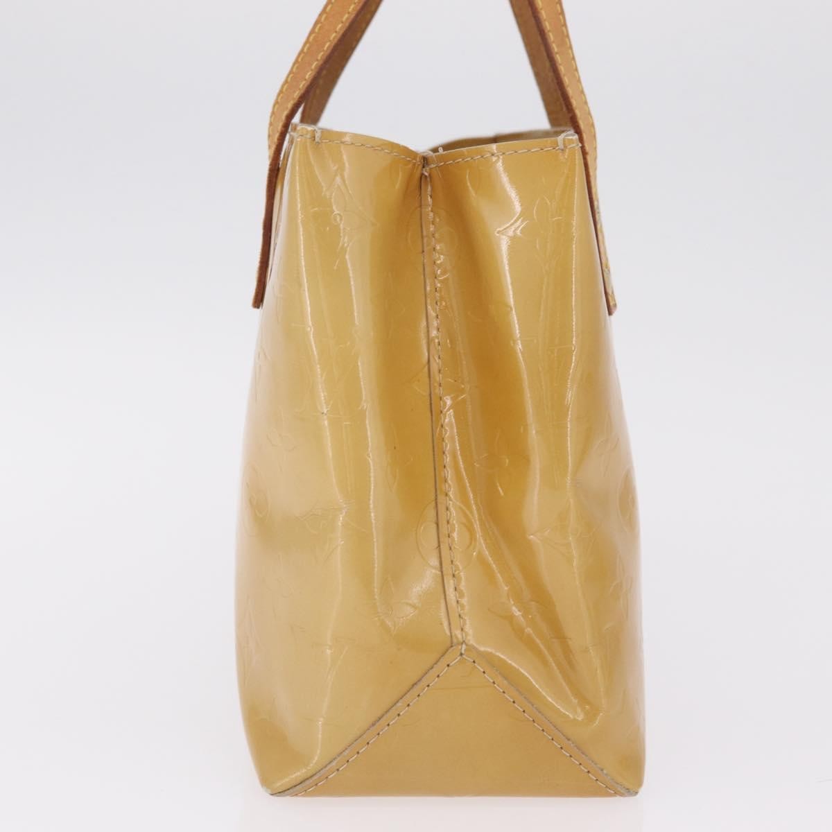 Louis Vuitton Reade Monogram Vernis Beige Patent_Leather Handbag (Pre-Owned)