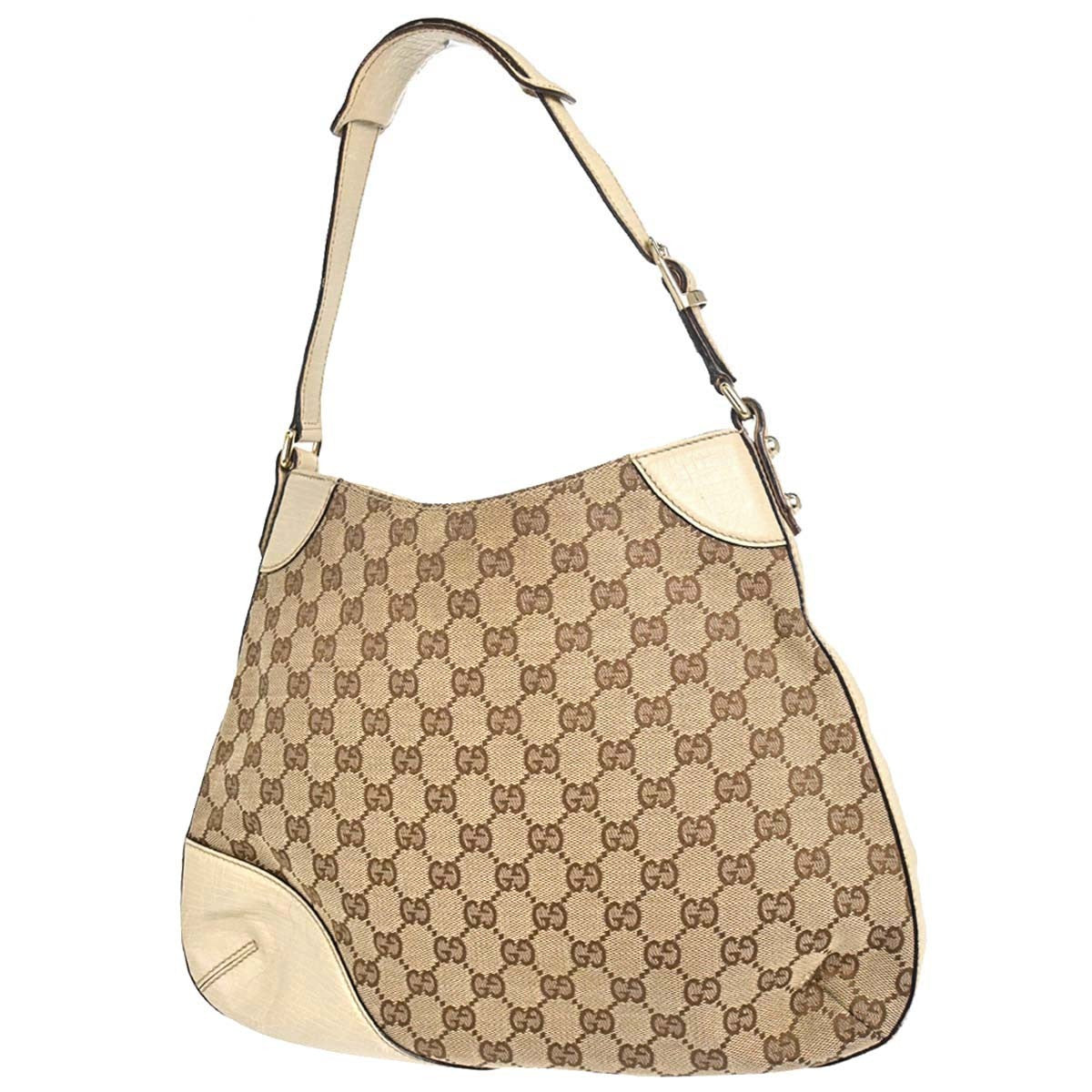 Gucci Horsebit Canvas Beige Canvas Clutche & Pouche Bag (Pre-Owned)