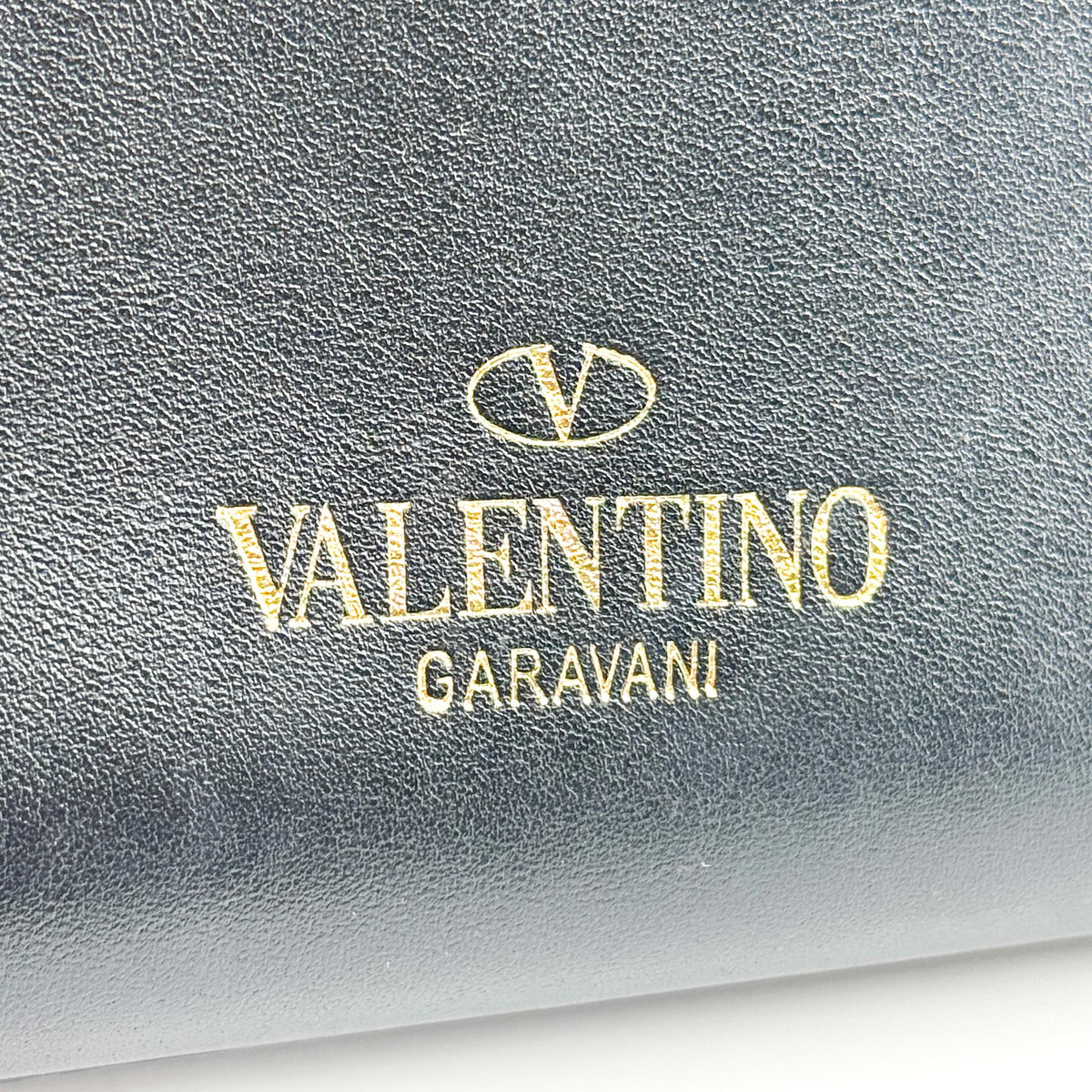Valentino Garavani My Rockstud Satchel Leather Black Leather Handbag (Pre-Owned)