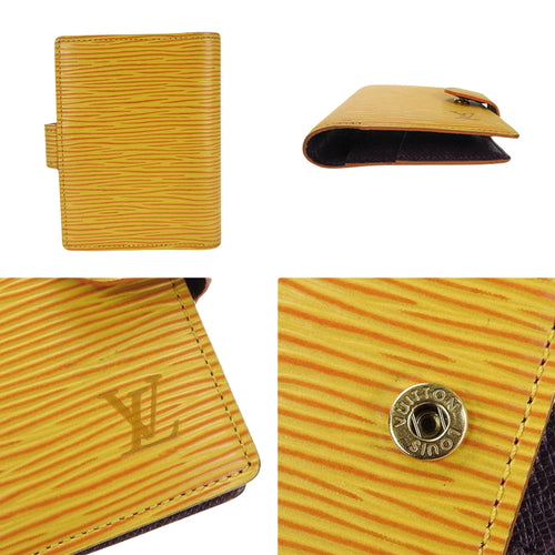 Louis Vuitton Agenda Cover Yellow Leather Wallet  (Pre-Owned)