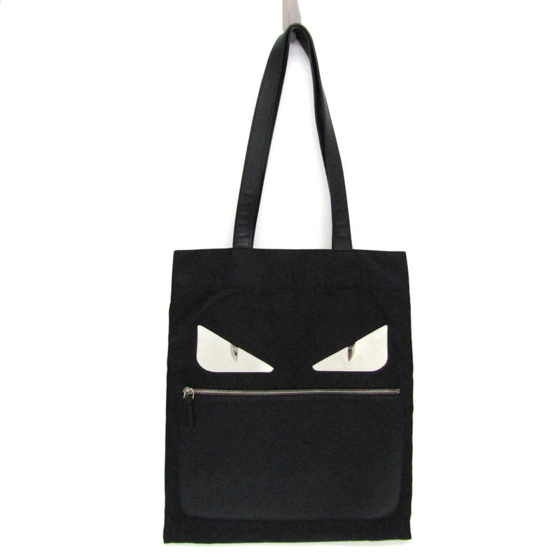 Fendi Monster Black Synthetic Tote Bag (Pre-Owned)
