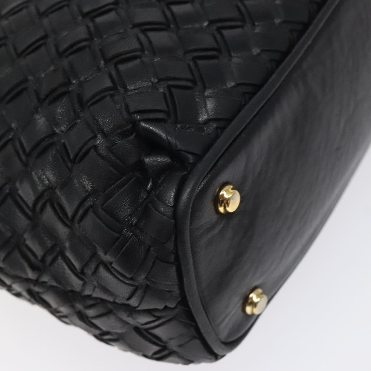 Bally Vintage Quilted Leather Black Leather Shoulder Bag Bag (Pre-Owned)