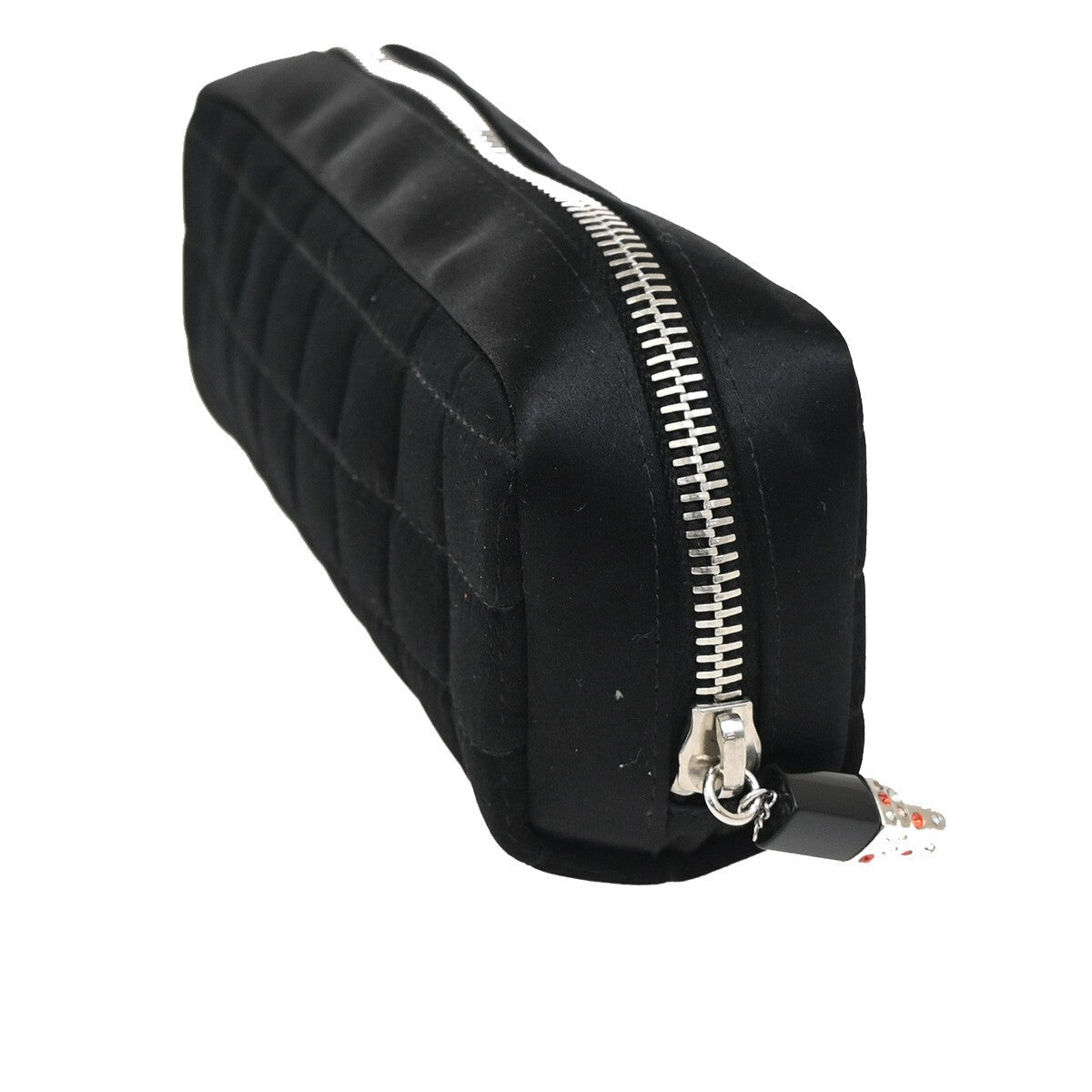 Chanel Chocolate Bar Clutch Nylon Black Nylon Clutche & Pouche Bag (Pre-Owned)