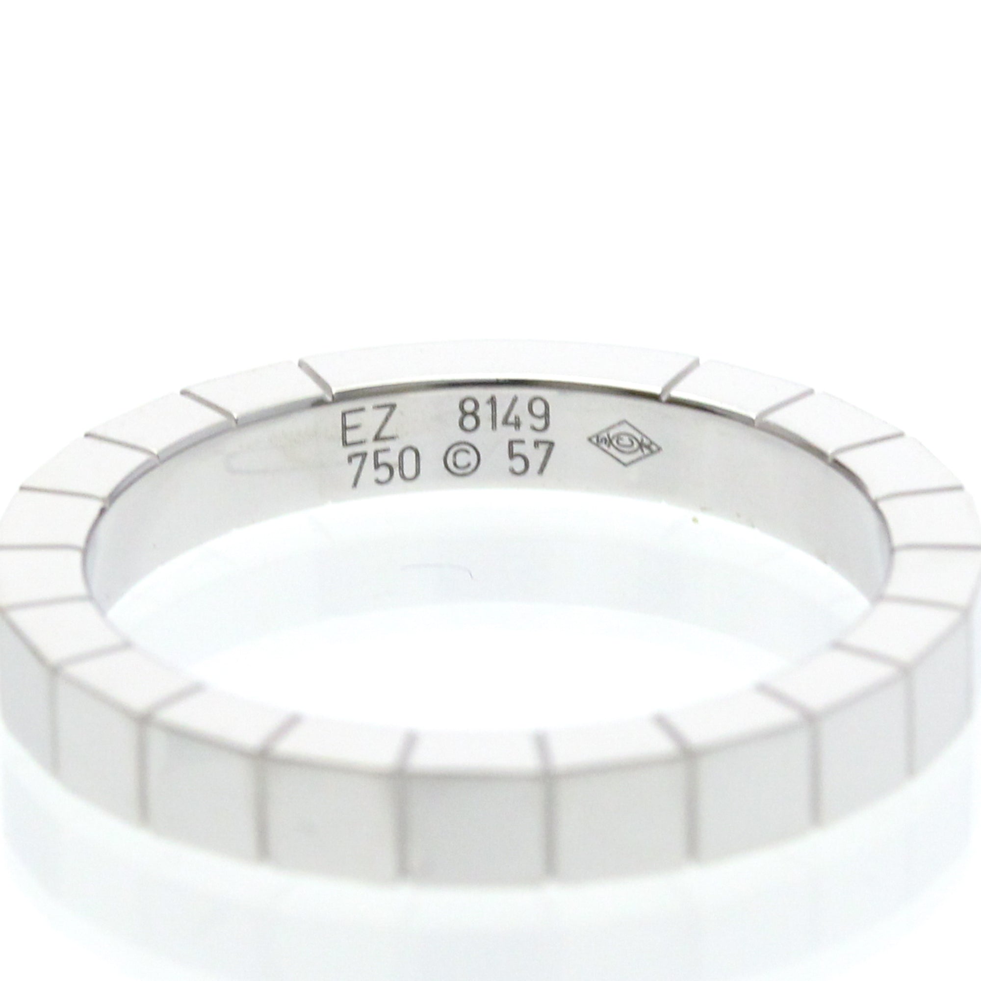 Cartier Lanieres 18K White Gold Silver White_Gold Ring Jewelry (Pre-Owned)