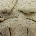 Bottega Veneta Intrecciato Beige Leather Shoulder Bag (Pre-Owned)