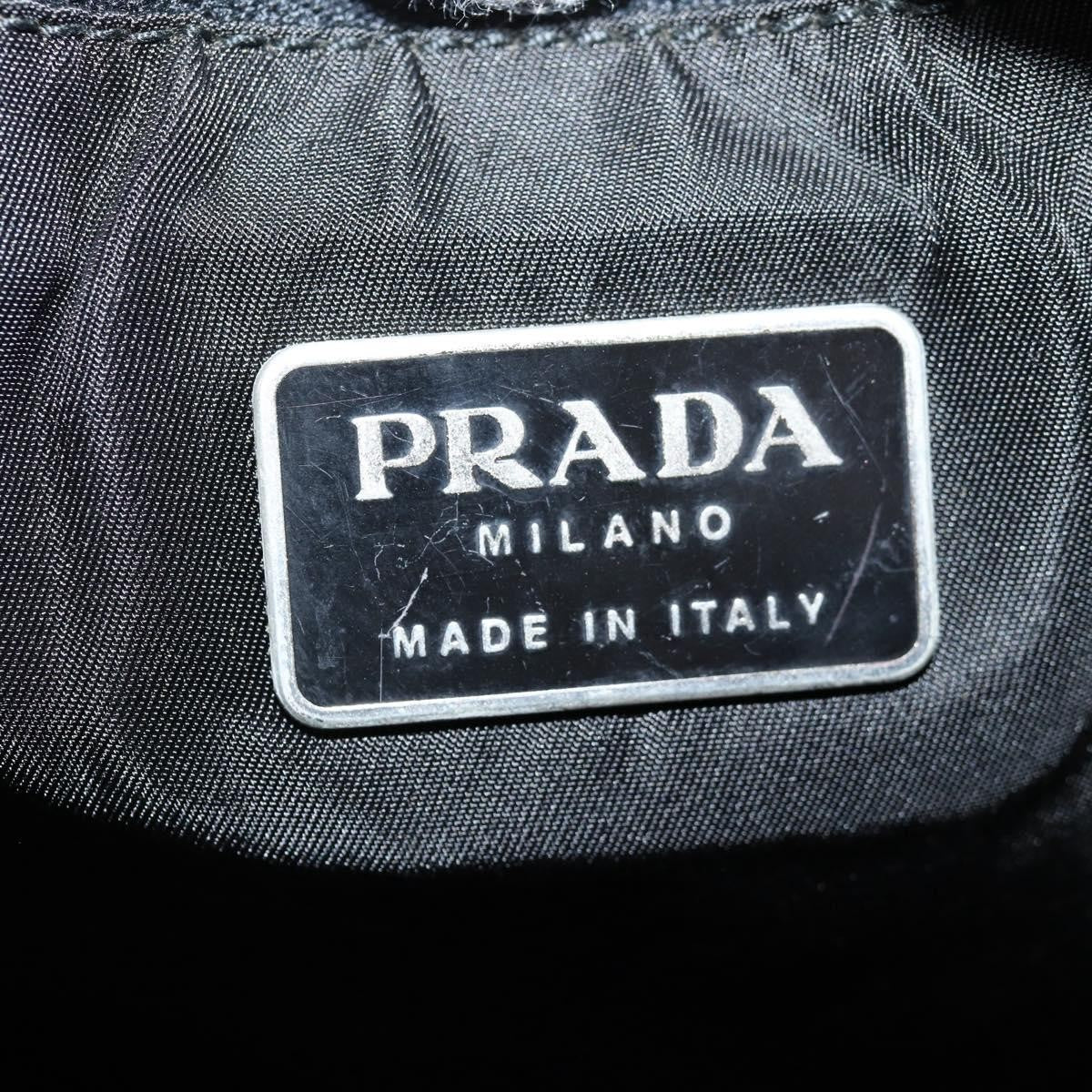 Prada Vintage Tessuto Black Nylon Shoulder Bag Bag (Pre-Owned)
