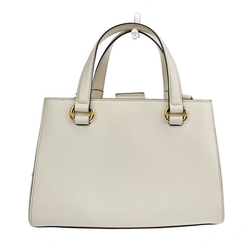 Gucci Sylvie White Leather Handbag (Pre-Owned)