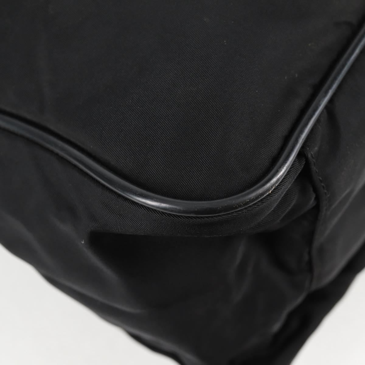 Prada Vintage Tessuto Black Nylon Shoulder Bag Bag (Pre-Owned)