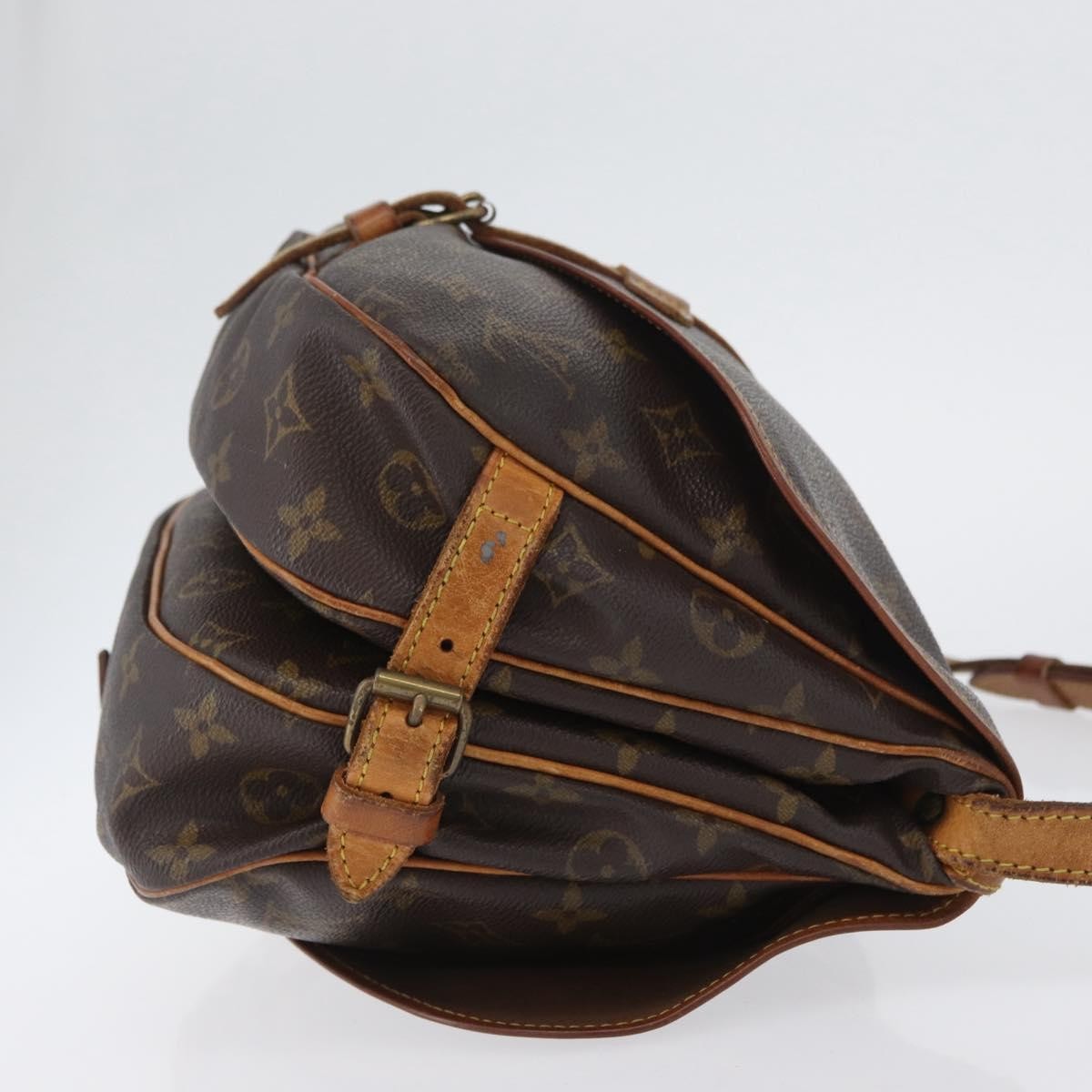 Louis Vuitton Saumur Monogram Canvas Brown Canvas Shoulder Bag Bag (Pre-Owned)