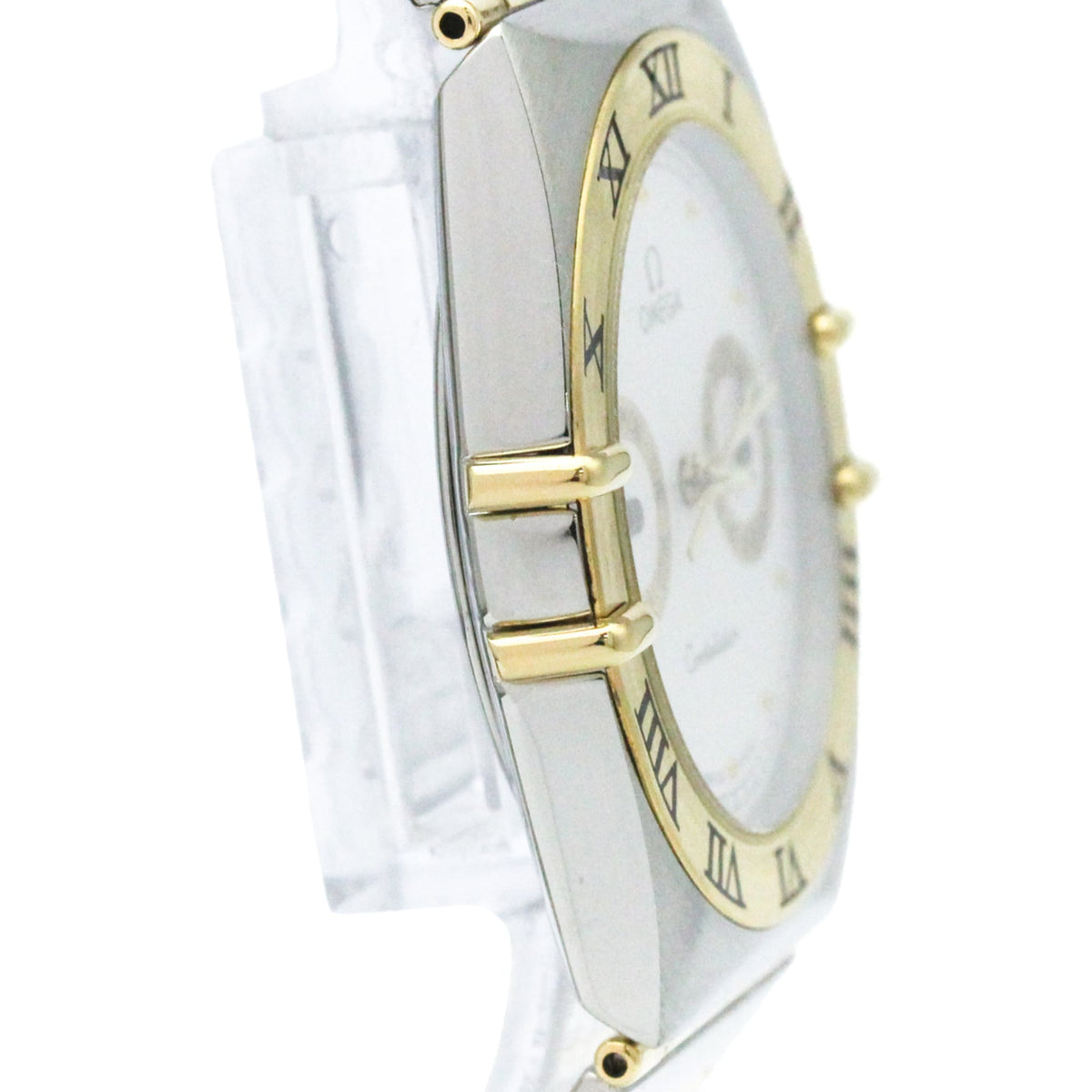 Omega Constellation Quartz Stainless Steel And Yellow Gold Watch (Pre-Owned)