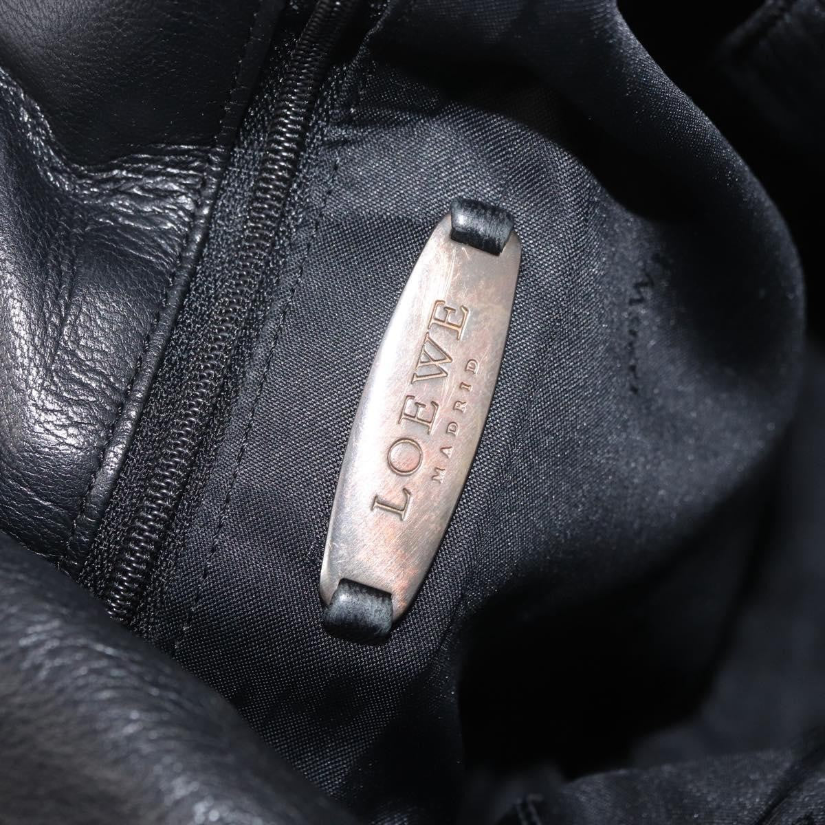 Loewe Flamenco Leather Black Leather Shoulder Bag Bag (Pre-Owned)