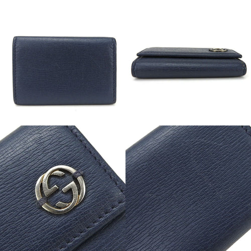 Gucci Navy Leather Wallet  (Pre-Owned)