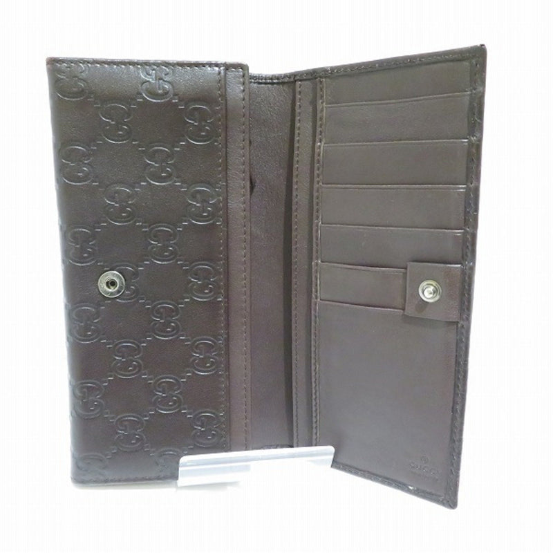 Gucci Micro Guccissima Brown Leather Wallet  (Pre-Owned)