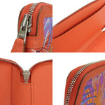 Hermès Orange Leather Wallet  (Pre-Owned)